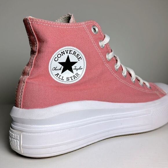 Converse Chuck Taylor All Star Move Hi Platform Pink Sneakers - Picture 4 of 10